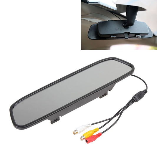 Monitor de espelho retrovisor para automóvel PZ-705 com ecrã TFT LCD de 4,3 polegadas para sistemas de vídeo de estacionamento com retrovisor.