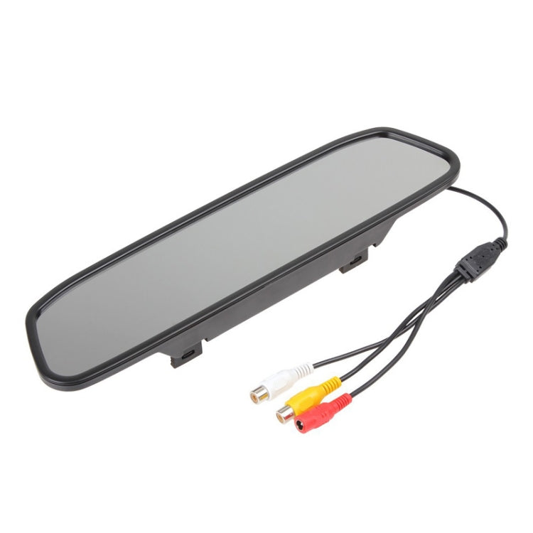 Monitor de espejo retrovisor para coche PZ-705 TFT LCD de 4,3 pulgadas para sistemas de video de estacionamiento con vista trasera, PZ-705