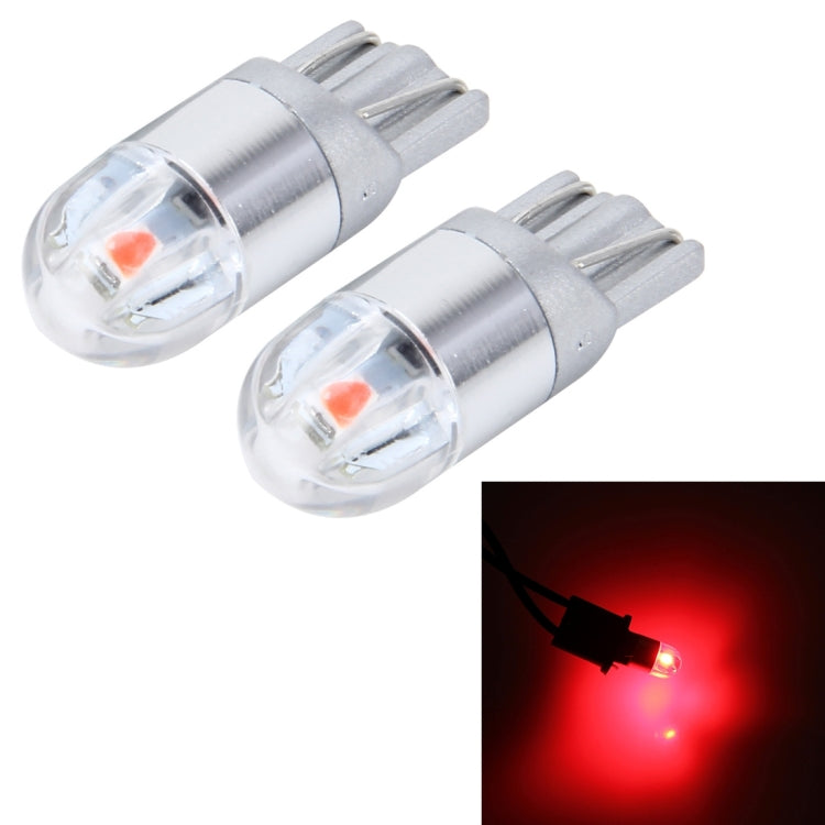 2 PCS T10 2W 2 SMD-3030 LED Car Clearance Lights Lamp, DC 12V, 2 SMD-3030, 2 SMD-3030 LEDs
