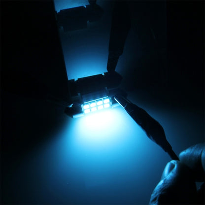 2 unidades de luz LED de lectura para techo de coche, 12 V CC, 2 W, 41 mm, 8 LED SMD-3528, con puerto bicúspide, decodificador, 41 mm