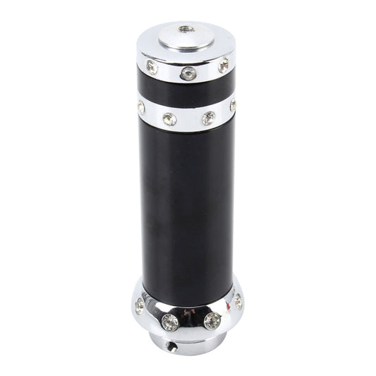 Tira decorativa universal de aluminio, color negro y plateado, para palanca de freno de mano, cubierta protectora para freno de mano