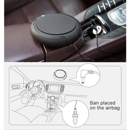 Purificador de aire para coche CARZOR Z1 2W USB con iones negativos (negro y blanco)