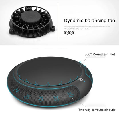 Purificador de aire para coche CARZOR Z1 2W USB con iones negativos (negro y blanco)