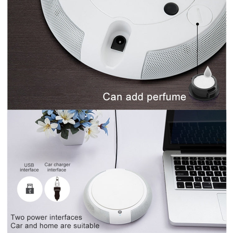 Purificador de aire para coche CARZOR Z1 2W USB con iones negativos (negro y blanco)