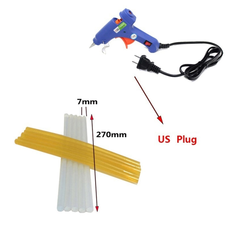 50 in 1 Auto Car Metal PDR Dent Lifter-Glue Puller Tab Hail Removal Paintless Car Dent Repair Tools Kit, with 20W Glue Gun, US Plug or EU Plug, 50 in 1