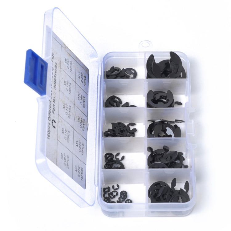 160 PCS Car E Shape Circlip Snap Ring Assortment Retaining Rings, 160 PCS
