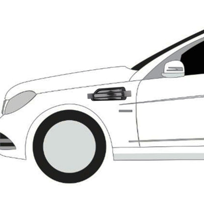 2 pegatinas decorativas aleatorias para coche, color negro.