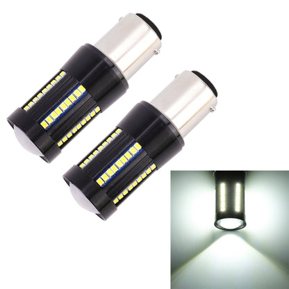 2 PCS 1157 / BAY15D DC9-16V / 8.2W(H) 2.7W(L) / 6000K / 655LM Car Auto Brake Lights 66LEDs SMD-2016 Lamps, 1157