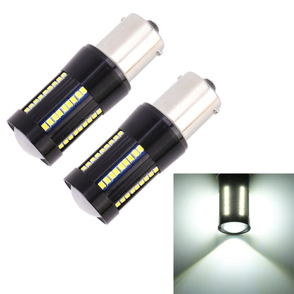 2 PCS 1156 / BA15S DC9-16V / 8.2W / 6000K / 655LM Car Auto Reversing Lights / Turn Light 66LEDs SMD-2016 Lamps, 1156