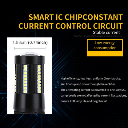 2 PCS 1156 / BA15S DC9-16V / 8.2W / 6000K / 655LM Car Auto Reversing Lights / Turn Light 66LEDs SMD-2016 Lamps, 1156