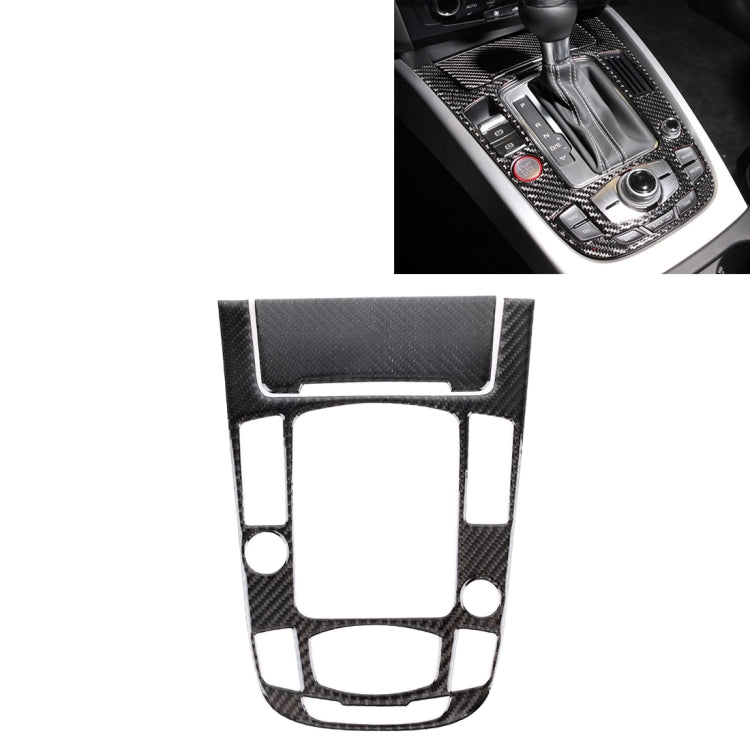 2 pegatinas decorativas de fibra de carbono para el panel de cambios de Audi A4L/A5/Q5 (2009-2016), panel de cambios (E)