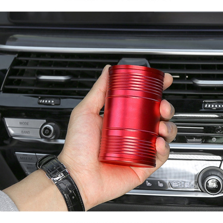 Universal Portable Car Metal Trash Rubbish Bin Ashtray, Universal Black, Universal Red