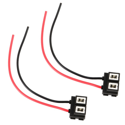 2 portalámparas de cerámica H7 para coche, con base de codo y cable, H7 (cerámica)