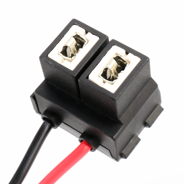 2 portalámparas de cerámica H7 para coche, con base de codo y cable, H7 (cerámica)