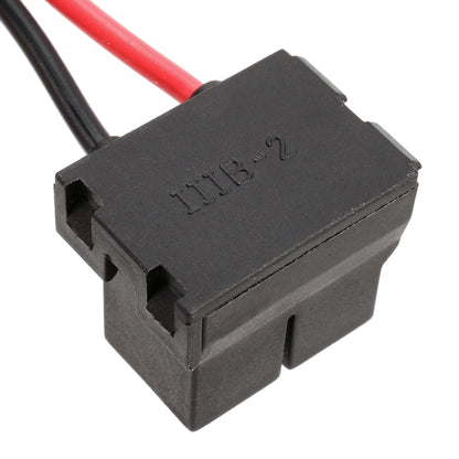 2 portalámparas de cerámica H7 para coche, con base de codo y cable, H7 (cerámica)
