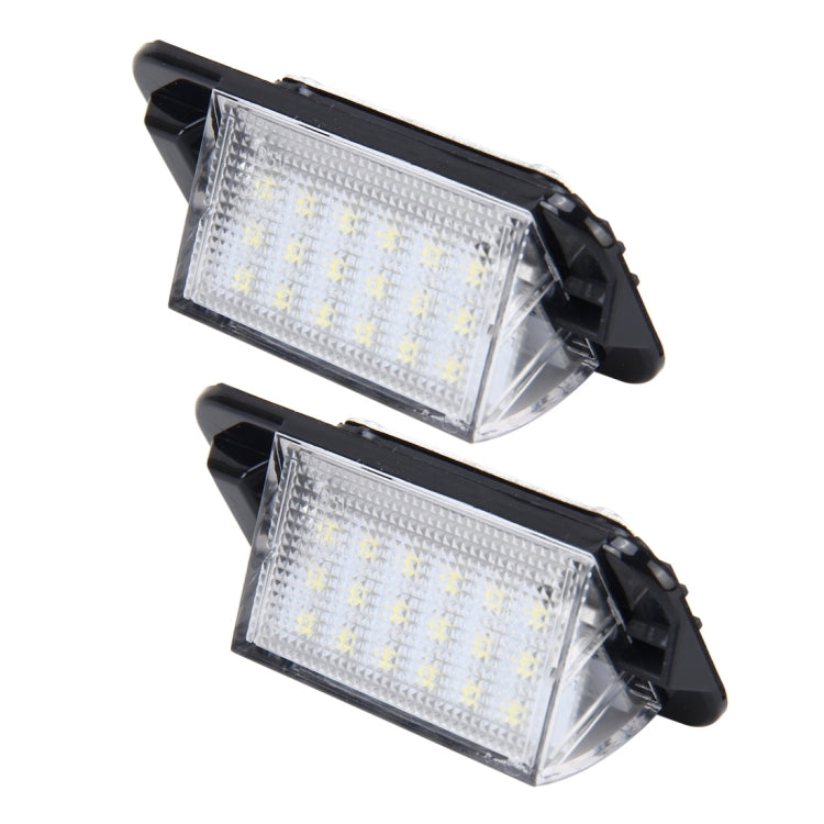 2 PCS License Plate Light with 18  SMD-3528 Lamps for BMW E36(1992-1998)，2W 120LM,6000K, DC12V (White Light), For BMW E36