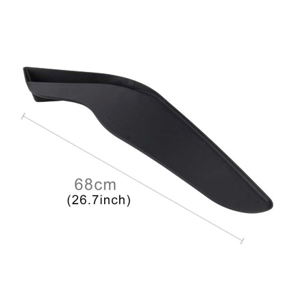 2 PCS Universal Fit Car Front Bumper Spoiler Lip Splitter Diffuser SUV ABS Front Shovel, Length: 68cm, Length: 68cm
