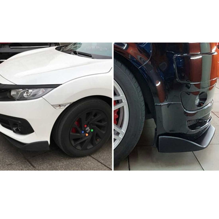 2 PCS Universal Fit Car Front Bumper Spoiler Lip Splitter Diffuser SUV ABS Front Shovel, Length: 68cm, Length: 68cm
