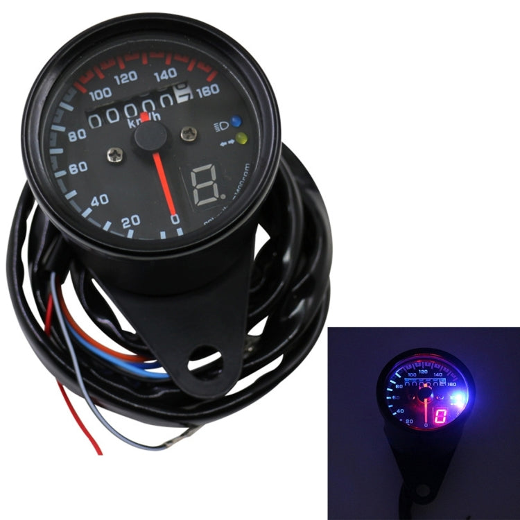 3 in 1 Universal Waterproof Motorcycle LED Backlight Odometer Speedometer Gearmeter, DC 12V, 3 in 1