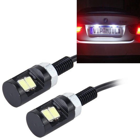 2 PCS 2W 100 LM 6500K Car License Plate Light with 2 SMD-5630 Lamps, DC 12V, 2W 100 LM 6500K