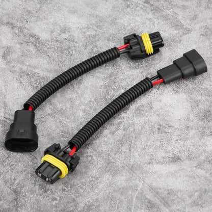 2 PCS 9005/9006 Car HID Xenon Headlight Male to Female Conversion Cable, 9005/9006