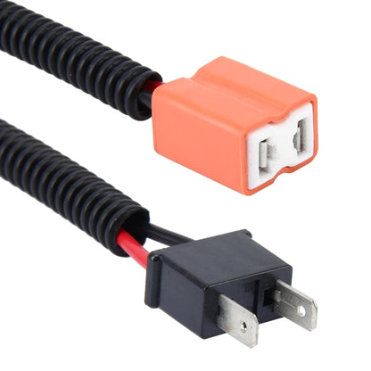 2 PCS H7 Car HID Xenon Headlight Male to Female Conversion Cable with Ceramic Adapter Socket, H7