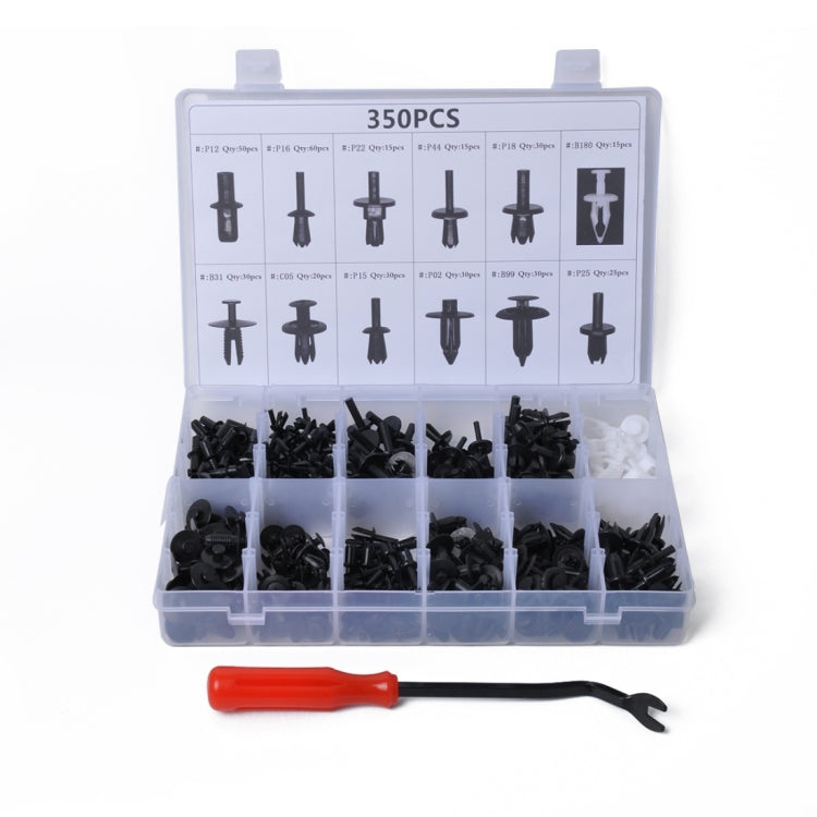 350 PCS Universal Car Retainer Clips Assortment Car Panel Trim Plastic Fasteners Rivet Clips Set, 350 PCS