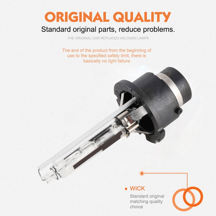 2 Lâmpadas HID D2R 35W 3800 LM 4300K ​​de Xénon, DC 12V, D2R