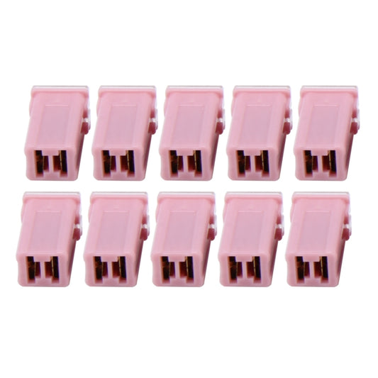 10 PCS Vehicle Car Plastic Shell Straight Female Terminal Push in Blade Cartridge PAL Fuse 30Amp 32V, 30Amp 32V
