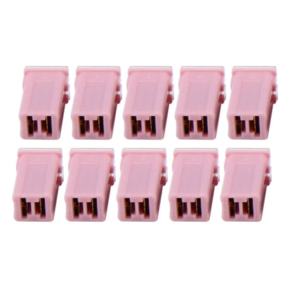 10 PCS Vehicle Car Plastic Shell Straight Female Terminal Push in Blade Cartridge PAL Fuse 30Amp 32V, 30Amp 32V