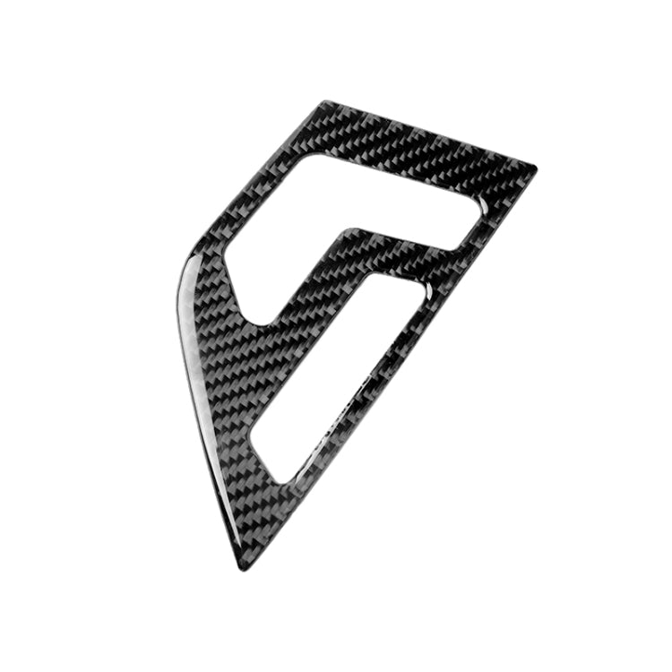 2 pegatinas decorativas de fibra de carbono para el panel de ajuste del asiento del conductor izquierdo de Mercedes-Benz W204 (2007-2013) (A)