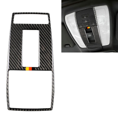 Car German Flag Carbon Fiber Reading Lamp Frame Decorative Sticker for Mercedes-Benz W204 2007-2013 / W212 2010-2012, Reading Lamp Frame (German Flag)