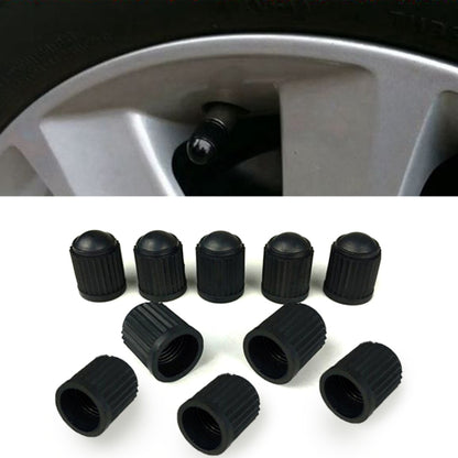 200 tapones de goma para válvula de neumático de bicicleta y coche, color negro, diámetro 10 mm (negro).