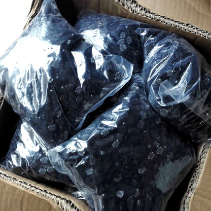 200 tapones de goma para válvula de neumático de bicicleta y coche, color negro, diámetro 10 mm (negro).