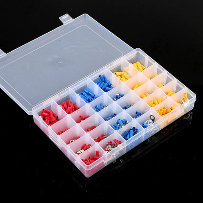 480 PCS Cold Press Electrical Insulated Terminals Crimp Connectors Assortment Kit, 480 PCS