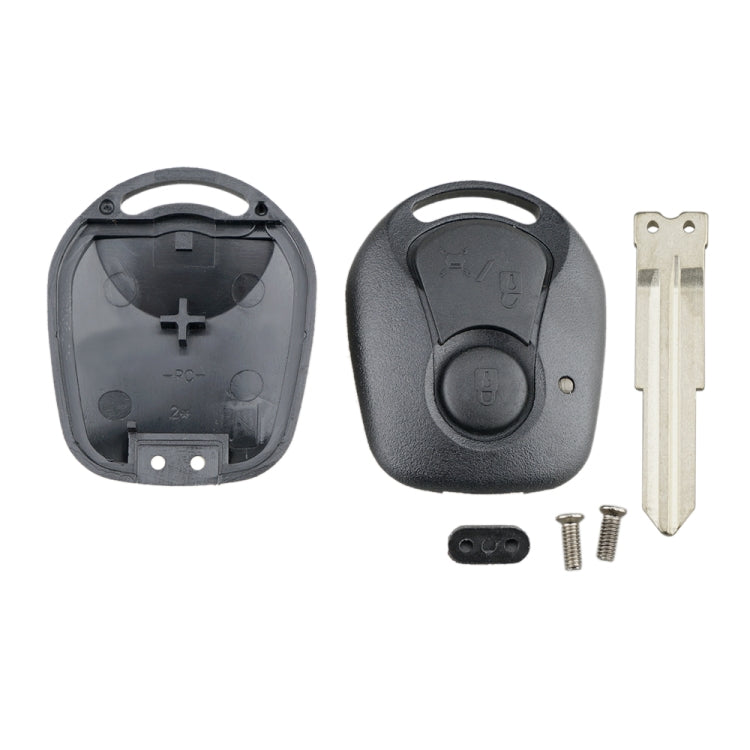 For SSANGYONG Actyon / Kyron / Rexton Car Keys Replacement 2 Buttons Car Key Case with Key Blade, For SSANGYONG Actyon