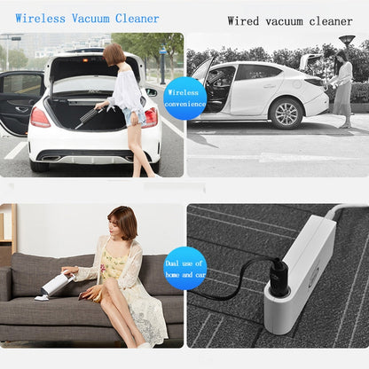 Car Portable Wireless 120W Handheld Powerful Vacuum Cleaner, Wireless (Black), Wireless (White)