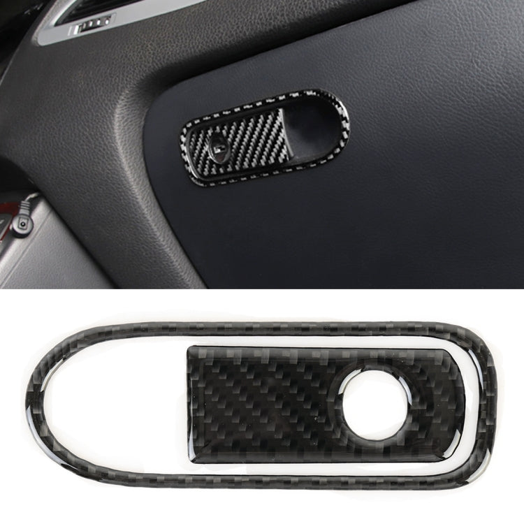 Car Carbon Fiber Front Passenger Seat Armrest Box Switch Decorative Sticker for Volkswagen Touareg, Front Passenger Seat Armrest Box Switch