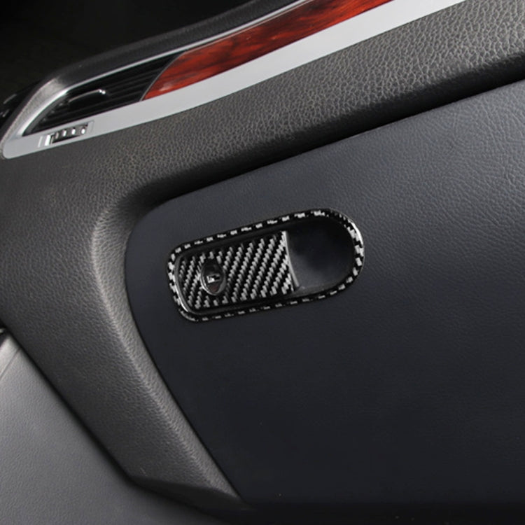 Car Carbon Fiber Front Passenger Seat Armrest Box Switch Decorative Sticker for Volkswagen Touareg, Front Passenger Seat Armrest Box Switch