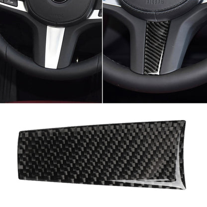 Car Carbon Fiber Steering Wheel Decorative Sticker for BMW 5 Series G30/G38 X3 G01/G08, Steering Wheel