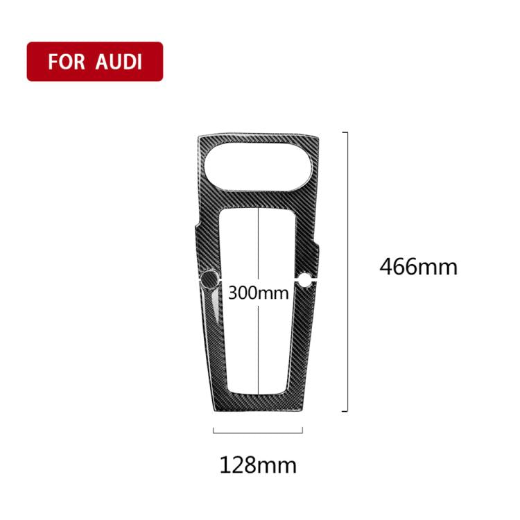 Car Carbon Fiber Gear Position Panel Decorative Sticker for Audi 2014-2017 A3, Left Drive, Gear Position For A3