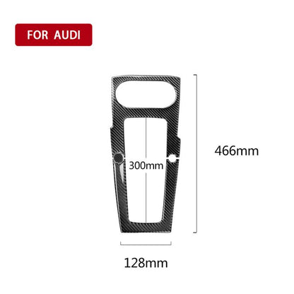 Car Carbon Fiber Gear Position Panel Decorative Sticker for Audi 2014-2017 A3, Left Drive, Gear Position For A3