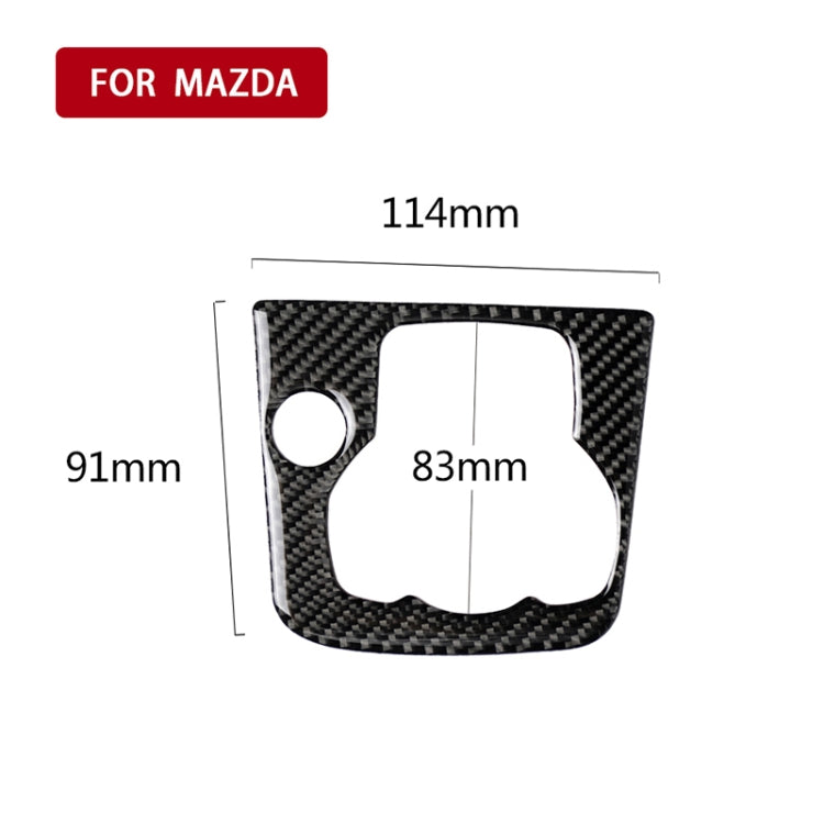 Car Carbon Fiber Right Drive Multimedia Frame A Decorative Sticker for Mazda Axela 2013-2016, Right Drive Multimedia Frame A