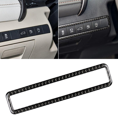 Car Carbon Fiber Main Driving Multi-functional Button Frame Decorative Sticker for Toyota Eighth Generation Camry 2018-2019, Main Driving Multi-functional Button