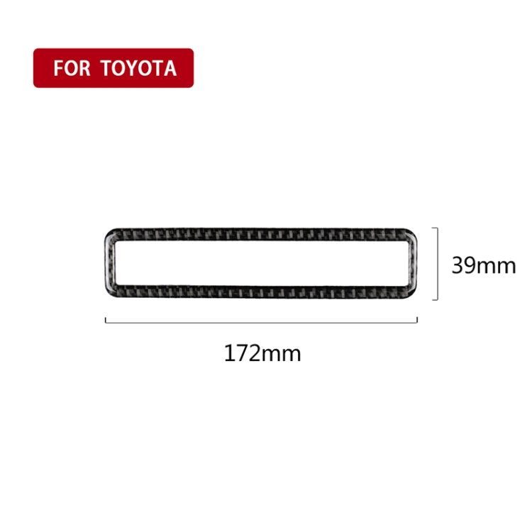 Car Carbon Fiber Main Driving Multi-functional Button Frame Decorative Sticker for Toyota Eighth Generation Camry 2018-2019, Main Driving Multi-functional Button