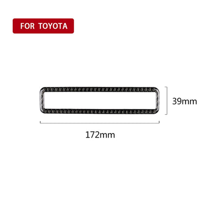 Car Carbon Fiber Main Driving Multi-functional Button Frame Decorative Sticker for Toyota Eighth Generation Camry 2018-2019, Main Driving Multi-functional Button