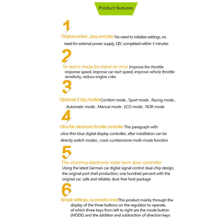 TROS KS-5Drive Potent Booster for Hyundai Santa FE 2010-2012 Electronic Throttle Controller, For Hyundai Santa FE 2010-2012
