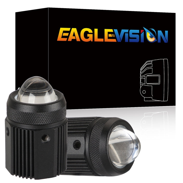 Faros delanteros/antiniebla de doble color para motocicletas, 2 unidades, CC 9-36 V, 20 W, 6000 K, 3000 K, 2000 LM, 20 W
