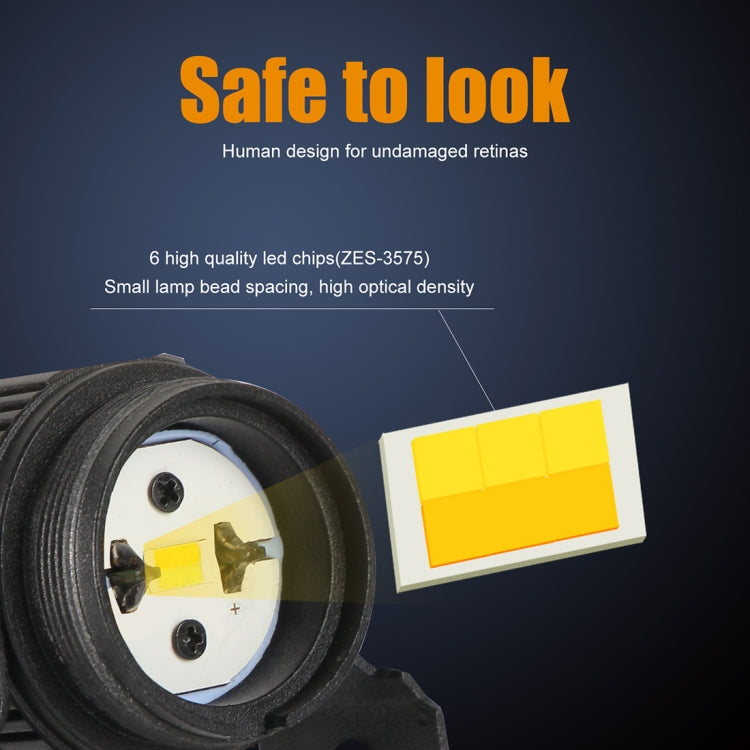 Faros delanteros/antiniebla de doble color para motocicletas, 2 unidades, CC 9-36 V, 20 W, 6000 K, 3000 K, 2000 LM, 20 W