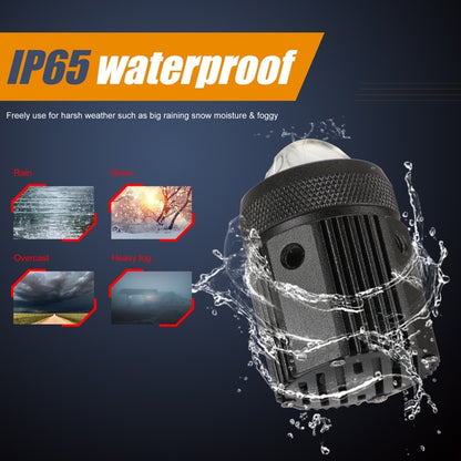Faros delanteros/antiniebla de doble color para motocicletas, 2 unidades, CC 9-36 V, 20 W, 6000 K, 3000 K, 2000 LM, 20 W